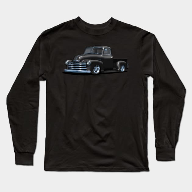 Custom 49 Chevy Pickup Truck Long Sleeve T-Shirt by candcretro